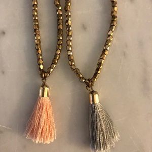 Beaded tassel necklaces